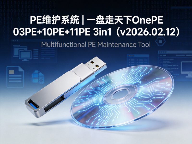 PE维护系统 | 一盘走天下OnePE 03PE+10PE+11PE 3in1（v2026.02.12）-卓盛打印机网
