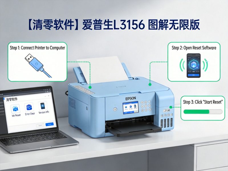 【清零软件】爱普生 L3156  图解无限版-卓盛打印机网