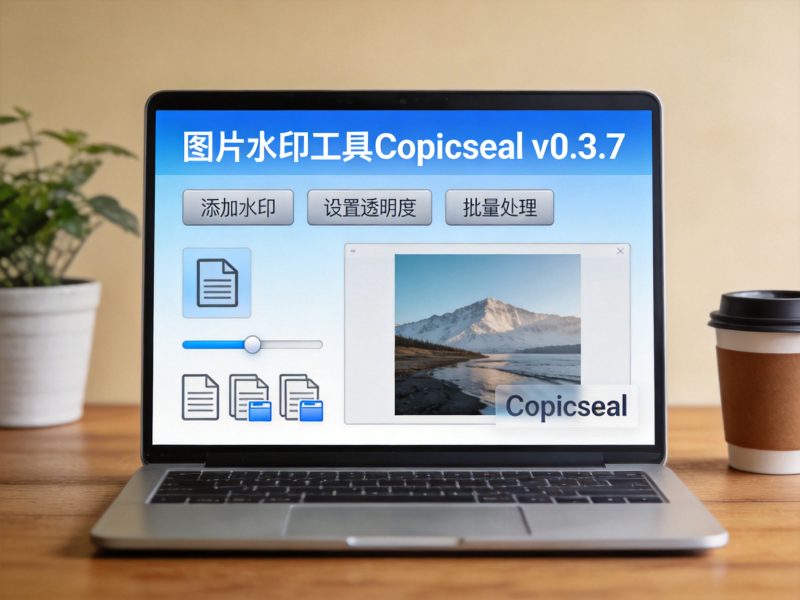 图片水印工具Copicseal v0.3.7-卓盛打印机网