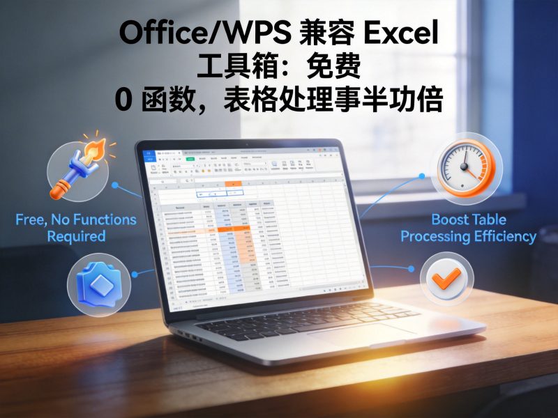 Office/WPS 兼容 Excel 工具箱：免费 0 函数，表格处理事半功倍-卓盛打印机网