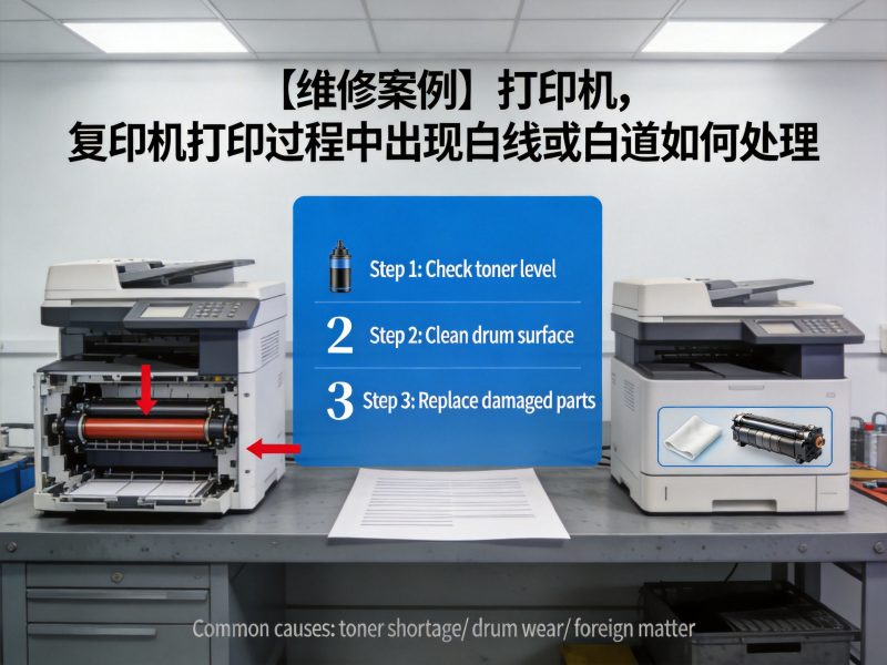 【维修案例】打印机，复印机打印过程中出现白线或白道如何处理-卓盛打印机网