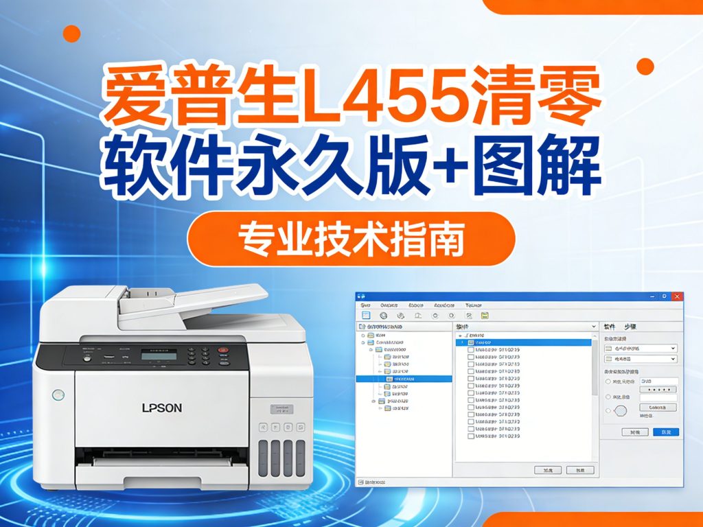 【清零软件】爱普生 L455 永久版+图解-卓盛打印机网
