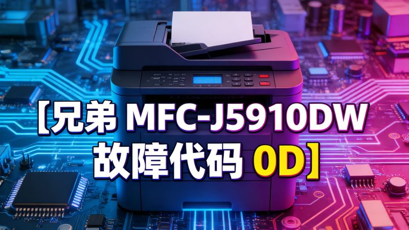 兄弟 MFC-J5910DW 故障代码 0D 故障详解与全流程排查指南-卓盛打印机网