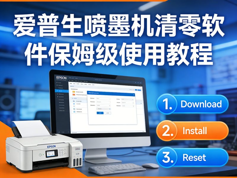 爱普生喷墨机清零软件保姆级使用教程-卓盛打印机网