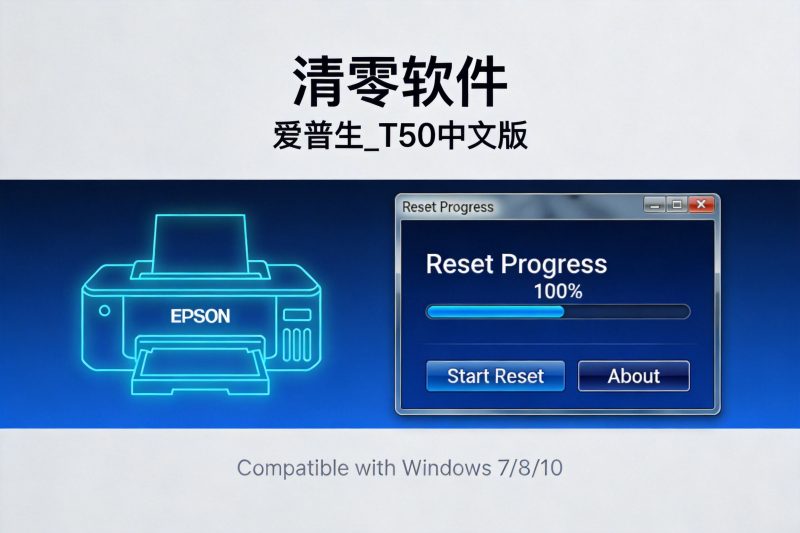 【清零软件】爱普生_T50中文版-卓盛打印机网