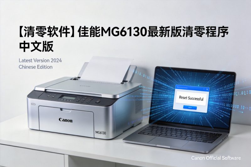 【清零软件】佳能MG6130最新版清零程序 中文版-卓盛打印机网