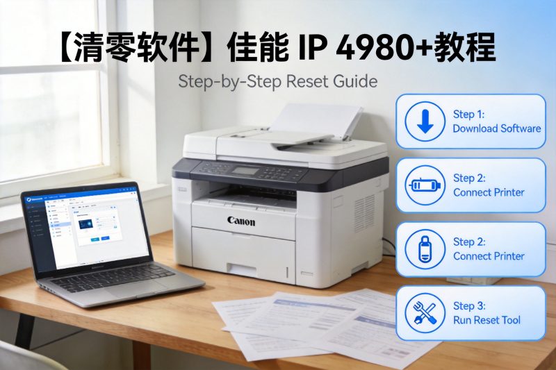 【清零软件】佳能 IP 4980+教程-卓盛打印机网