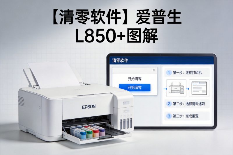 【清零软件】爱普生 L850+图解-卓盛打印机网