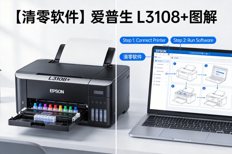 【清零软件】爱普生 L3108+图解-卓盛打印机网