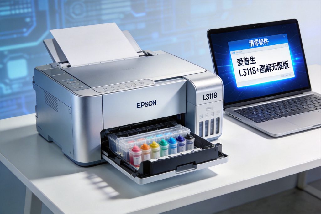 【清零软件】爱普生 L3118+图解无限版-卓盛打印机网