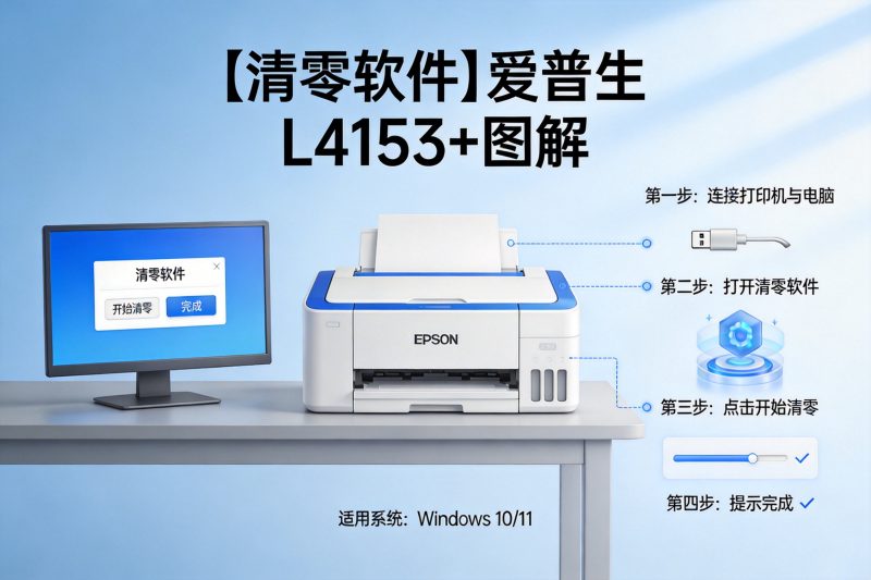 【清零软件】爱普生 L4153+图解-卓盛打印机网