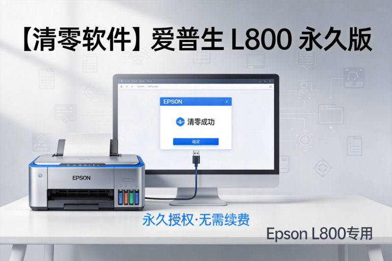 【清零软件】爱普生 L800 永久版-卓盛打印机网