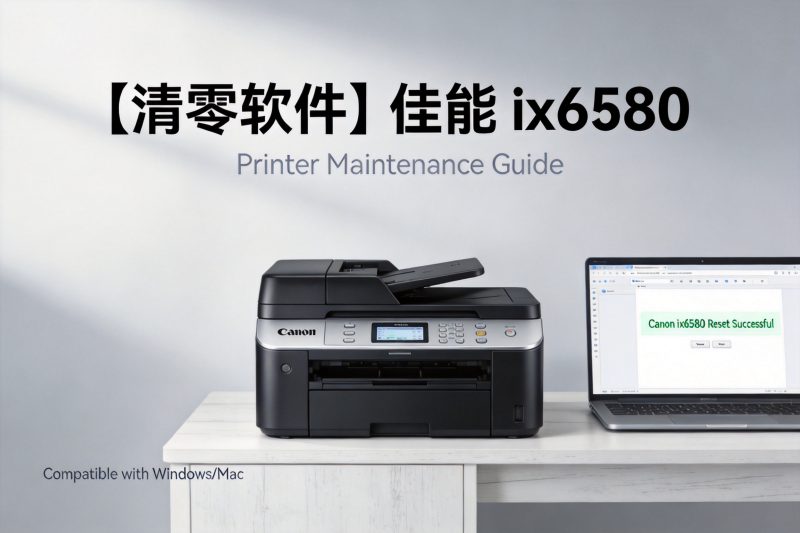 【清零软件】佳能 ix6580-卓盛打印机网