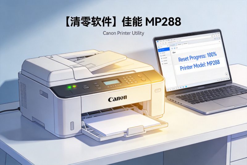 【清零软件】佳能 MP288-卓盛打印机网