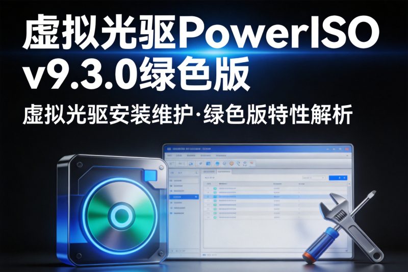 虚拟光驱PowerISO v9.3.0绿色版-卓盛打印机网