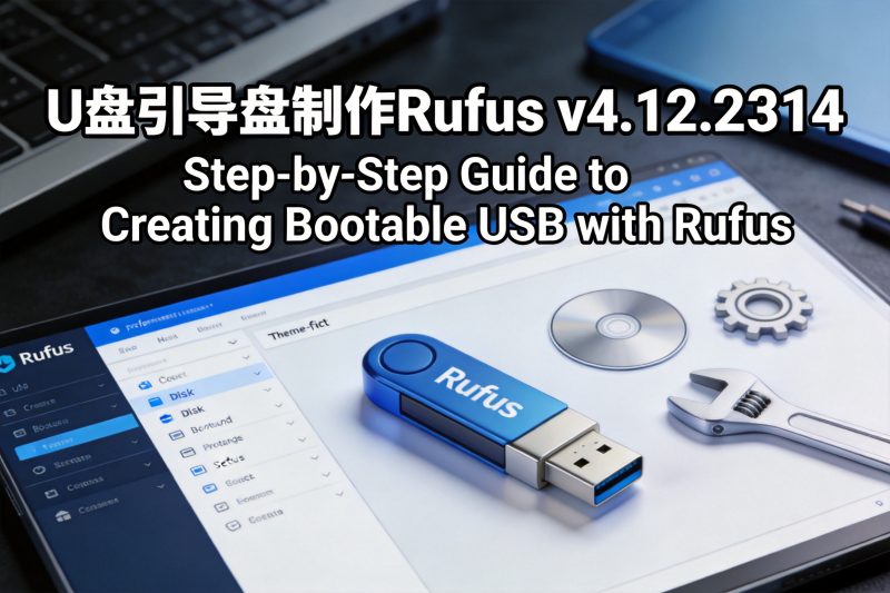 U盘引导盘制作Rufus v4.12.2314-卓盛打印机网