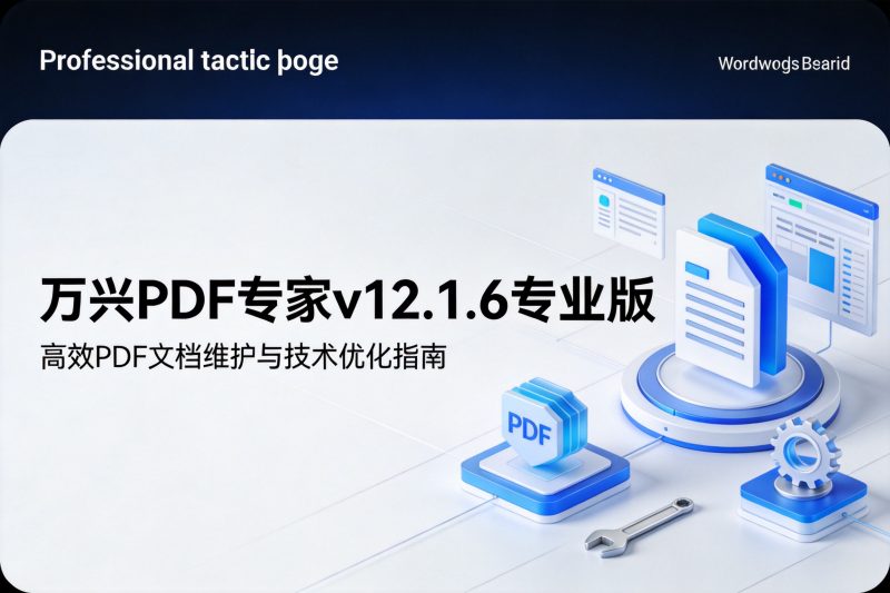 万兴PDF专家v12.1.6专业版-卓盛打印机网