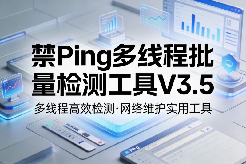禁Ping多线程批量检测工具V3.5-卓盛打印机网
