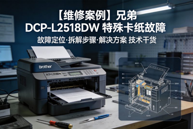【维修案例】兄弟 DCP-L2518DW 特殊卡纸故障 维修全解析 附维修视频-卓盛打印机网