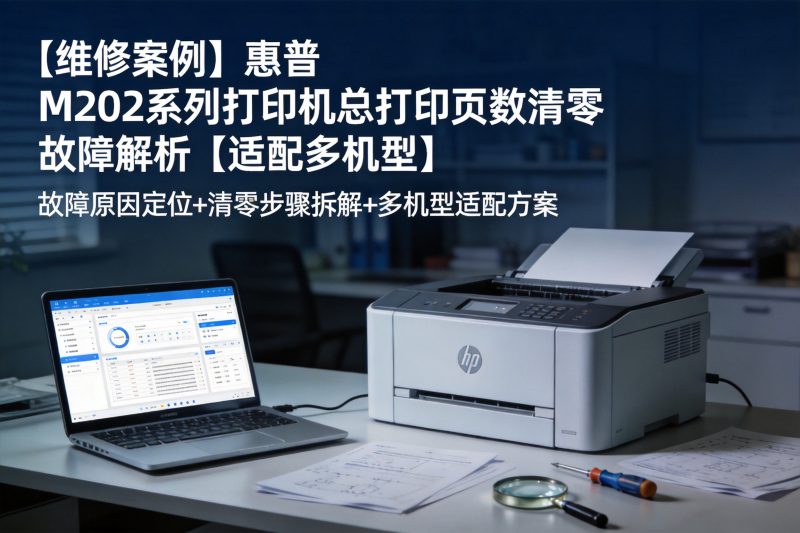 【维修案例】惠普 M202系列打印机总打印页数清零故障解析【适配多机型】 附维修视频-卓盛打印机网