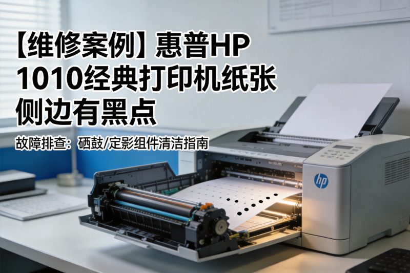 【维修案例】惠普HP 1010经典打印机纸张侧边有黑点-卓盛打印机网