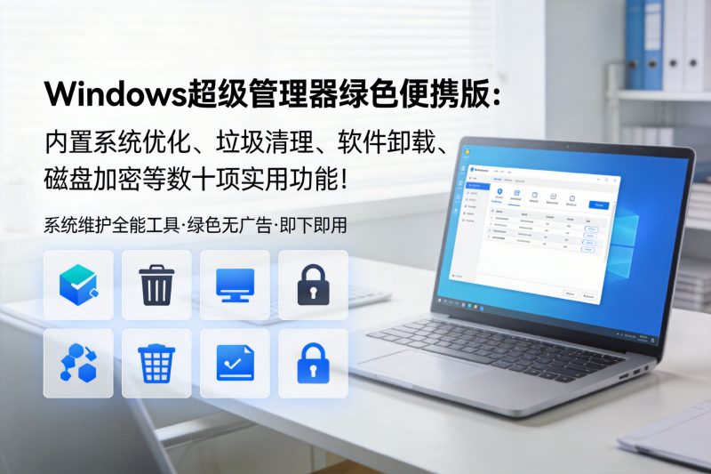 Windows超级管理器绿色便携版：内置系统优化、垃圾清理、软件卸载、磁盘加密等数十项实用功能！-卓盛打印机网