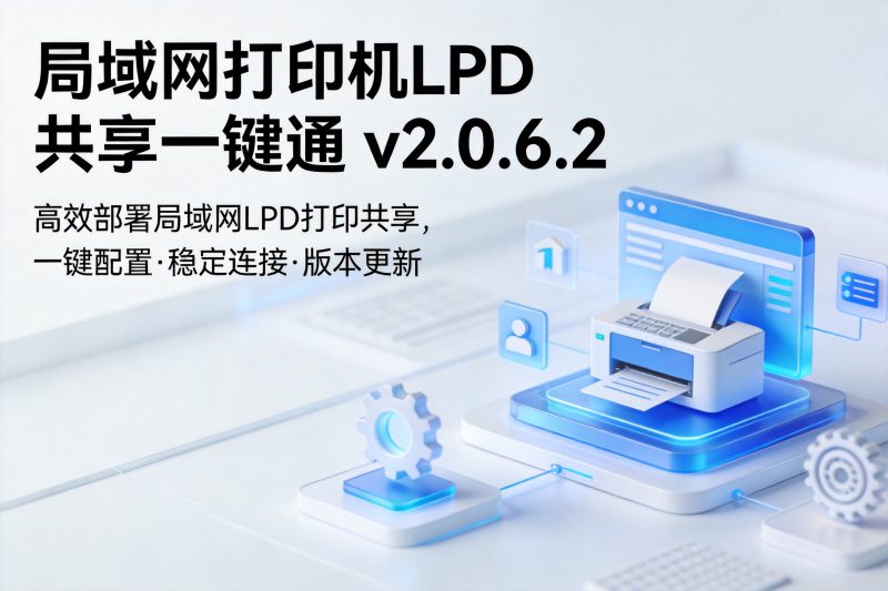 局域网打印机LPD共享一键通 v2.0.6.2-卓盛打印机网