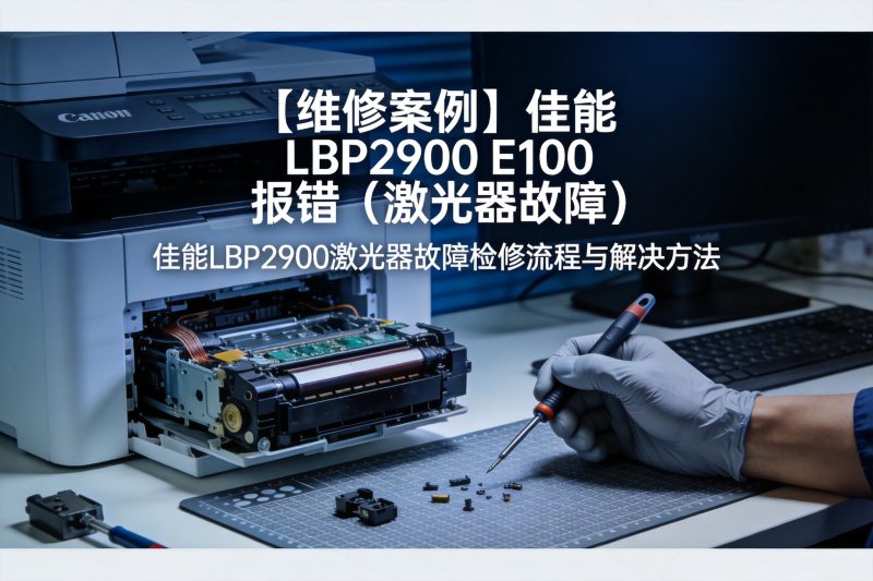 【维修案例】佳能 LBP2900 E100 报错(激光器故障)-卓盛打印机网