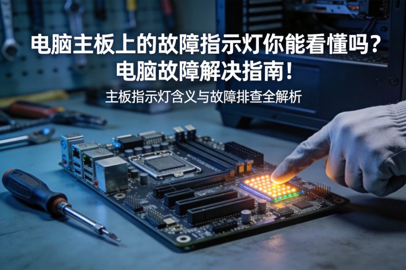 【电脑教程】电脑主板上的故障指示灯你能看懂吗?电脑故障解决指南!-卓盛打印机网
