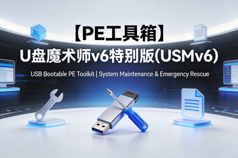 【PE工具箱】U盘魔术师v6特别版(USMv6) USM_v6.0.2026.01.31正式版-卓盛打印机网
