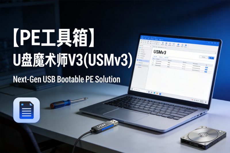 【PE工具箱】U盘魔术师V3(USMv3) USM_v3.0.2026.0131正式版-卓盛打印机网