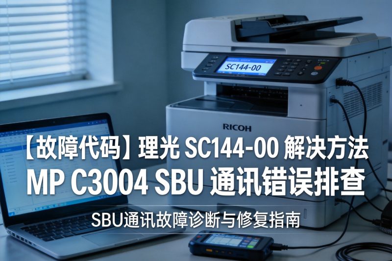 【故障代码】理光 SC144-00 解决方法 MP C3004 SBU 通讯错误排查-卓盛打印机网