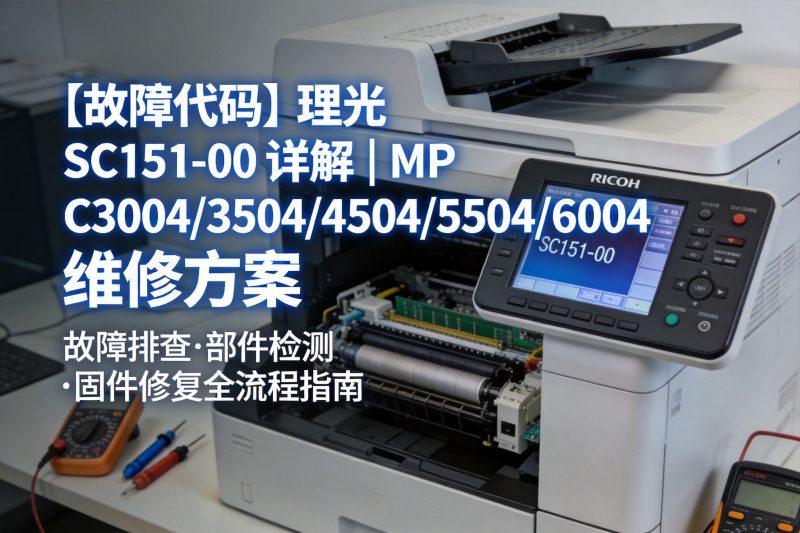 【故障代码】理光 SC151-00 详解|MP C3004/3504/4504/5504/6004 维修方案-卓盛打印机网