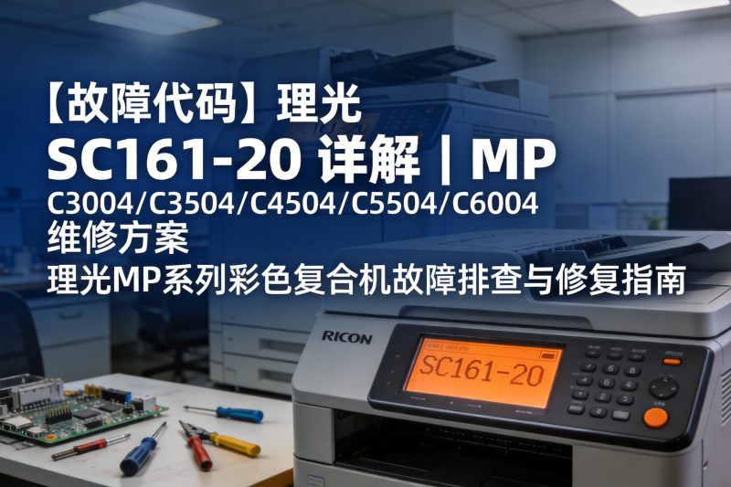 【故障代码】理光 SC161-20 详解|MP C3004/C3504/C4504/C5504/C6004 维修方案-卓盛打印机网