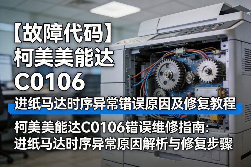 【故障代码】柯美美能达 C0106 进纸马达时序异常错误原因及修复教程-卓盛打印机网