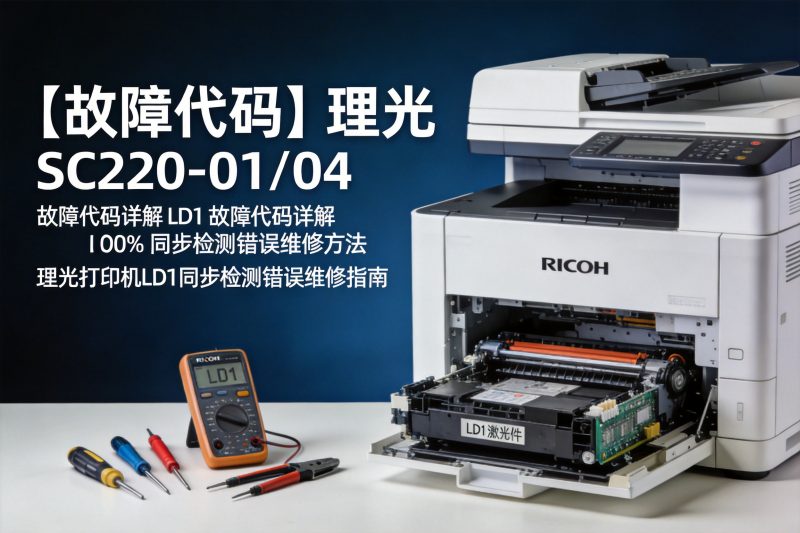 【故障代码】理光 SC220-01/04 故障代码详解 LD1 同步检测错误维修方法-卓盛打印机网