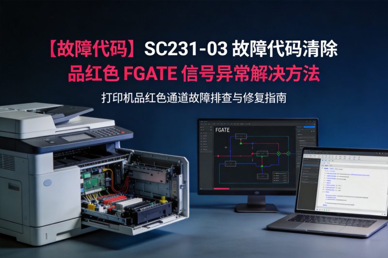 【故障代码】理光 SC231-03 故障代码清除 品红色 FGATE 信号异常解决方法-卓盛打印机网