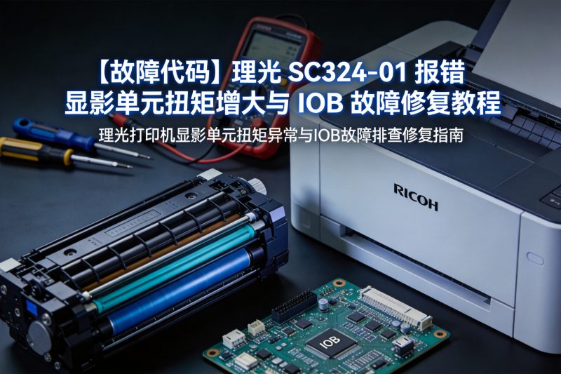 【故障代码】理光 SC324-01 报错 显影单元扭矩增大与 IOB 故障修复教程-卓盛打印机网