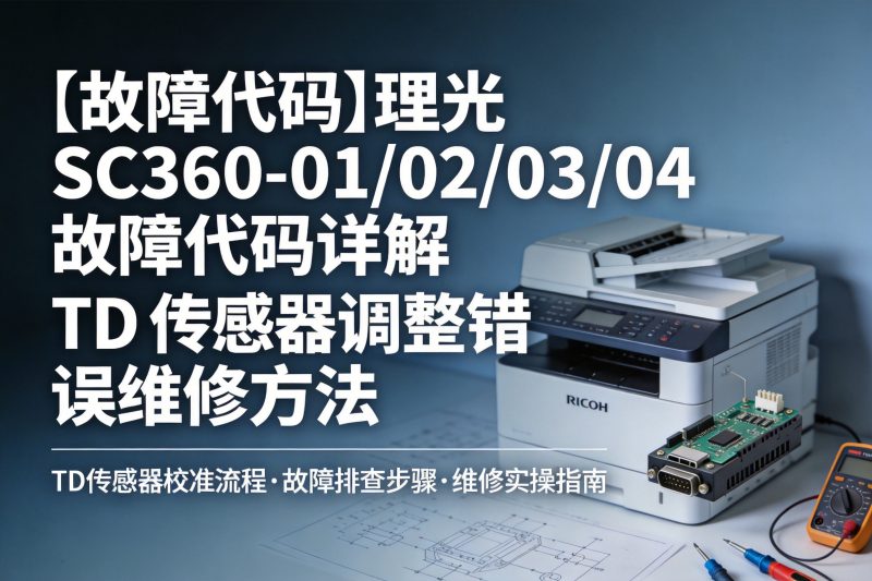 【故障代码】理光 SC360-01/02/03/04 故障代码详解 TD 传感器调整错误维修方法-卓盛打印机网
