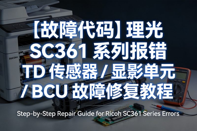 【故障代码】理光 SC361 系列报错 TD 传感器 / 显影单元 / BCU 故障修复教程-卓盛打印机网