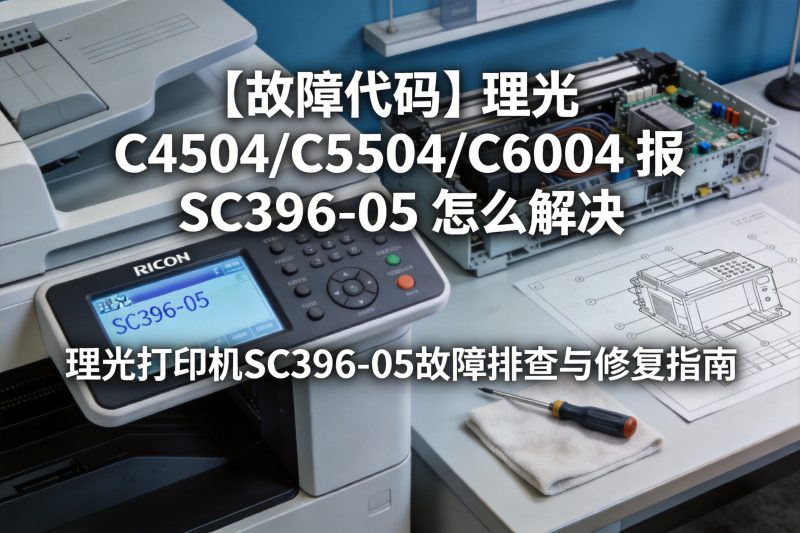 【故障代码】理光 C4504/C5504/C6004 报 SC396-05 怎么解决-卓盛打印机网