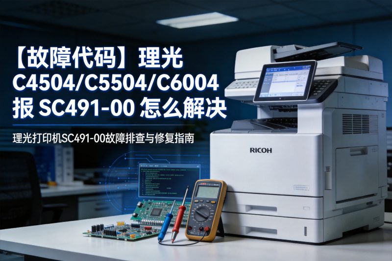 【故障代码】理光 C4504/C5504/C6004 报 SC491-00 怎么解决-卓盛打印机网