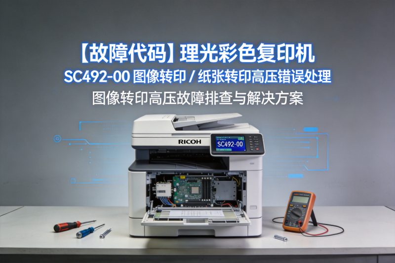 【故障代码】理光彩色复印机 SC492-00 图像转印 / 纸张转印高压错误处理-卓盛打印机网