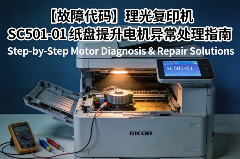 【故障代码】理光复印机 SC501-01 纸盘提升电机异常处理指南-卓盛打印机网
