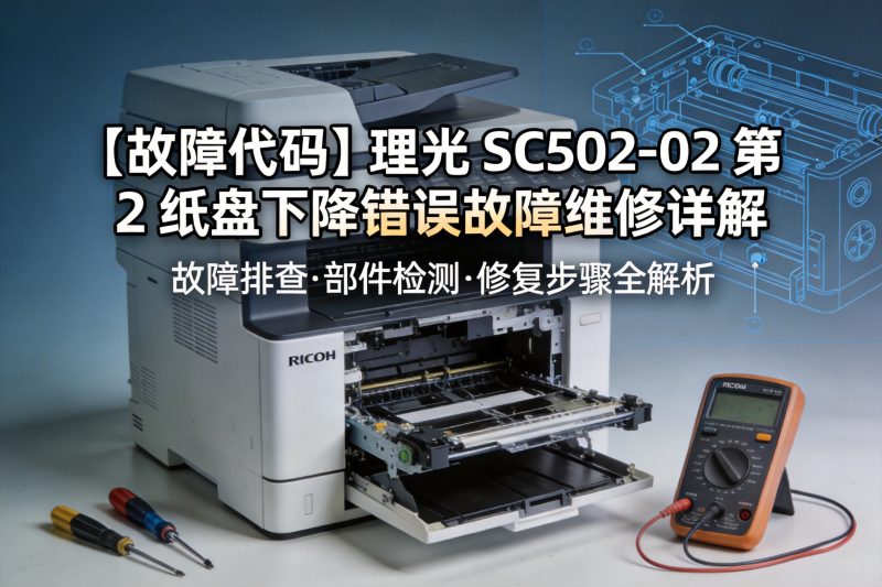 【故障代码】理光 SC502-02 第 2 纸盘下降错误故障维修详解-卓盛打印机网
