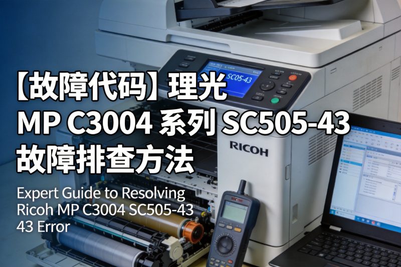 【故障代码】理光 MP C3004 系列 SC505-43 故障排查方法-卓盛打印机网