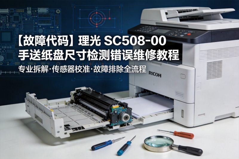 【故障代码】理光 SC508-00 手送纸盘尺寸检测错误维修教程-卓盛打印机网