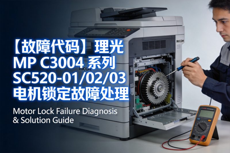 【故障代码】理光 MP C3004 系列 SC520-01/02/03 电机锁定故障处理-卓盛打印机网