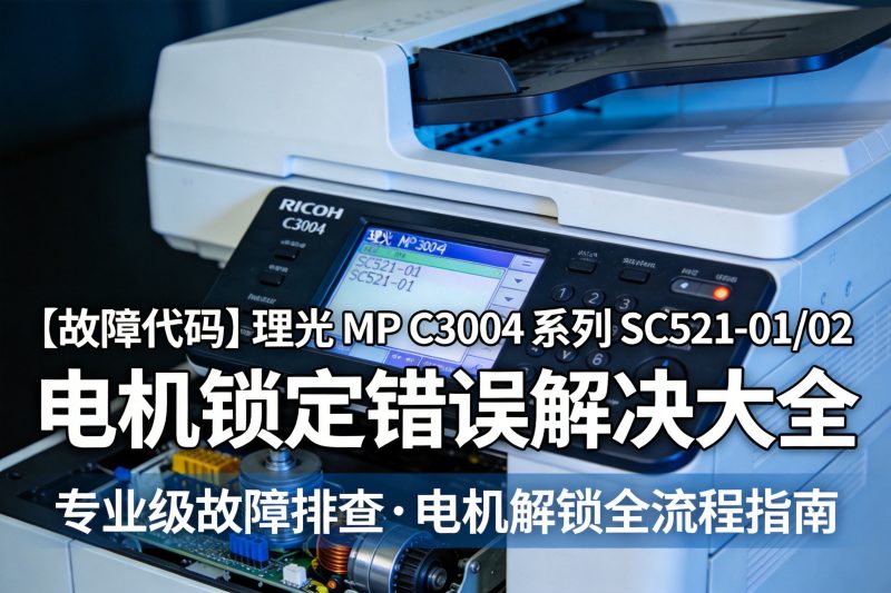 【故障代码】理光 MP C3004 系列 SC521-01/02 电机锁定错误解决大全-卓盛打印机网