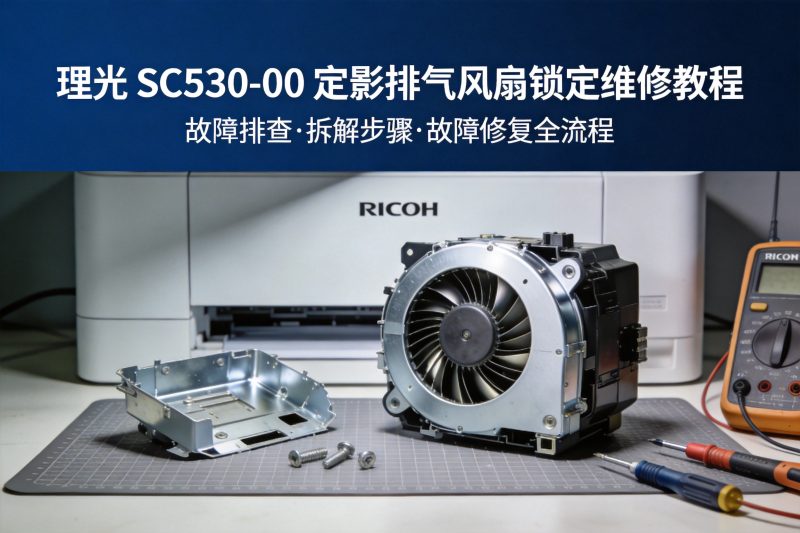 【故障代码】理光 SC530-00 定影排气风扇锁定维修教程-卓盛打印机网